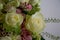 Bunch of elegant flowers in vase as love or Valentines day attribute