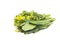 Bunch of floral choy sum green vegetable popular among the Chine