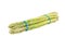 Bunch of green asparagus tied with blue rubber bands