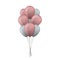 Bunch of pink and blue balloons.