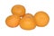 Bunch of ripe tangerine isolated on white background