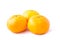 Bunch of Tangerine (Mandarin) on White Background