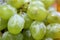 Bunch texture fresh green grape background vintage