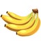 Bunch of yellow juicy ripe bananas, vector fruit