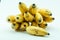 Bunch of yellow small banana fruit