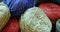 Bunches of different coloured woollen yarn 4k