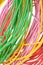 Bunches of electrical colors wires