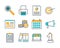 Bundle of commerce online set icons