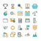 Bundle of commerce online set icons