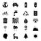 bundle of eco friendly set icons