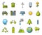 bundle of eco friendly set icons