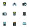 Bundle of electronics devices icons