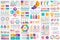 Bundle infographic elements data visualization