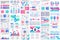 Bundle infographic elements data visualization