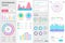 Bundle infographic UI, UX, KIT elements. Different charts, diagrams, workflow, flowchart, timeline, schemes, marketing