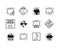 Bundle of nineties set icons