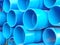 Bundle of plastic pipes ready for local water transit renewal