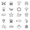 bundle of sea life animals icons