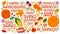 Bundle of Thanksgiving day handwritten greetings