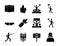 Bundle of twelve protest set icons