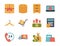 Bundle of twelve shopping set collection icons