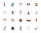 bundle of twenty ethnic culture boho icons