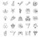 Bundle of twenty five party set icons