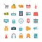 Bundle of twenty five shopping set icons