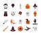 Bundle of twenty halloween set icons