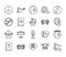 Bundle of twenty human rights line style set icons