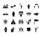 Bundle of twenty protest set collection icons