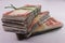 Bundle of twenty rupees indian currency