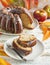 Bundt Banana Cake with pecans