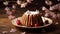 A Bundt Cake With White Icing and Cherries on a Plate