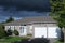 Bungalow in a dramatic light