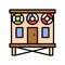Bungalow vector, Summer Holiday related filled icon