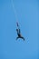 Bungee jumping in the sky