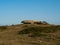 Bunker with machine gun nest in a coastal defense of Bilbao, Spain