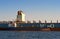 Bunkering tanker Russian Island container ship MOL company. Nakhodka Bay. East (Japan) Sea. 31.03.2014