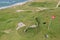 Bunkers and North Sea in Hirtshals, Denmark.