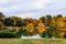 Bunkyo City,Tokyo,Japan on December6,2019:Beautiful landscape of Rikugien Garden in autumn evening