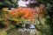 Bunkyo City,Tokyo,Japan on December6,2019:Togetsukyo Bride with autumn colors at Rikugien Garden