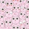 Bunny Faces Seamless Pattern