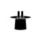 bunny in the hat cylinder glyph style icon. Element of circus icon for mobile concept and web apps. Glyph style bunny in the hat