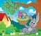 Bunny holding Easter basket theme 6