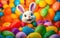 Bunny joyful balloon