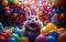 Bunny joyful balloon party