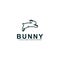 Bunny Jump Illustration Vector Design Template