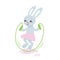 Bunny jump vector illustration.