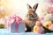 Bunny-Themed Gift Wrapping easter holiday theme